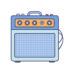guitar amplifier icon, guitar amplifier vector illustration-simple illustration of guitar amplifier, perfect for guitar amplifier logos and themed design 