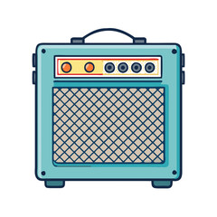 guitar amplifier icon, guitar amplifier vector illustration-simple illustration of guitar amplifier, perfect for guitar amplifier logos and themed design 