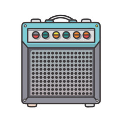 guitar amplifier icon, guitar amplifier vector illustration-simple illustration of guitar amplifier, perfect for guitar amplifier logos and themed design 