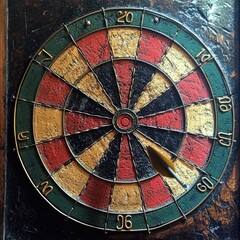 Business Failure Symbolized by a Yellow Dart Miss