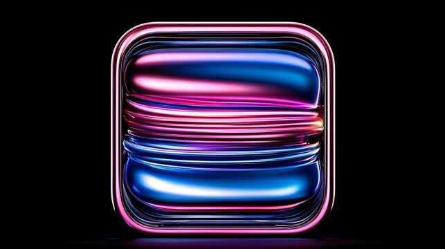 A high-tech keyboard glowing in bold electric colors, emphasizing sleek design and futuristic innovation in a shadowy backdrop