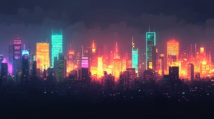 Neon Cityscape
