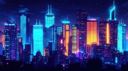 Neon Cityscape

