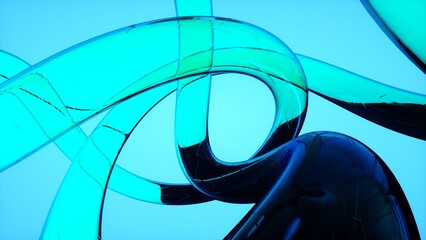 abstract blue background with waves