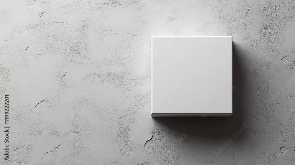 Poster minimalist blank canvas on textured wall inviting creativity and artistic expression