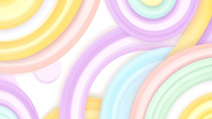 Clean and modern abstract arrangement of geometric shapes in muted pastel tones, emphasizing simplicity and elegance