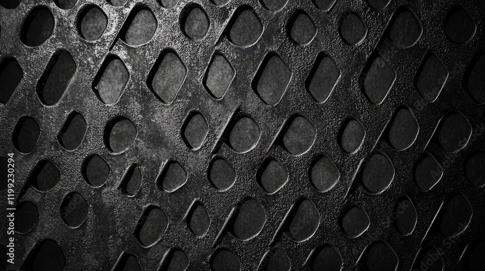 Poster abstract dark metal texture with repeating pattern