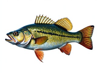 Fototapeta premium Guadalupe Bass Full Body - Striking Portrait