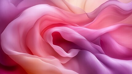 Abstract Pink And Purple Fabric Swirls