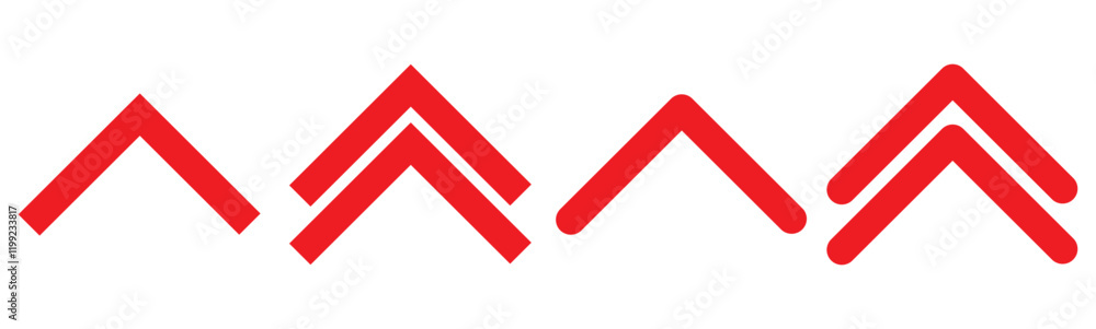 Poster swipe icon set. arrow button symbol. triangle arrow up, down, left, right. abstract scroll icon elem