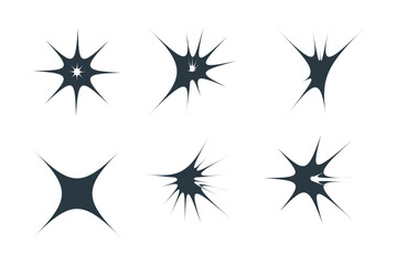 Obraz premium Abstract sparkle shape, sign and Contemporary Symbols
