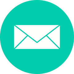 Email icon single vector illustration