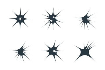 Obraz premium Abstract sparkle shape, sign and Contemporary Symbols