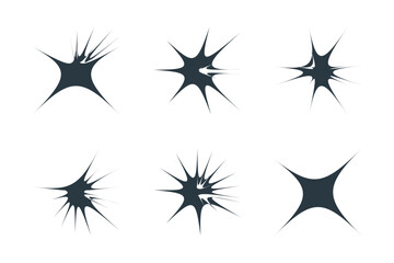 Obraz premium Abstract sparkle shape, sign and Contemporary Symbols