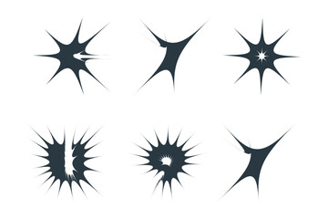 Obraz premium Abstract sparkle shape, sign and Contemporary Symbols