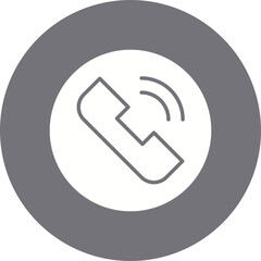 Phone Call icon single vector illustration