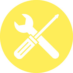 Fix icon single vector illustration
