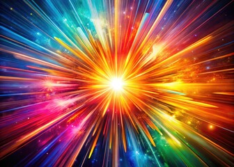 Obraz premium Exploding color and light: a documentary photography exploration of radiant energy.