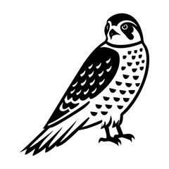 Fototapeta premium American kestrel icon designed in solid style