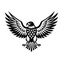 Bird wings icon in solid style