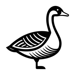 A solid icon of canada goose
