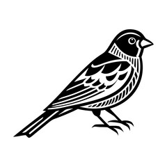 An icon of canary bird in solid style