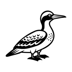 Cape gannet icon in filled style