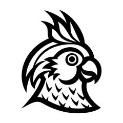 Cockatiel icon in filled style