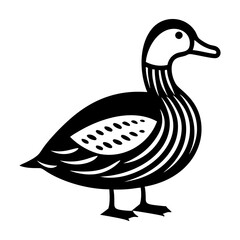 A filled style icon of common eider