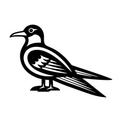 Obraz premium An icon of tailed tropicbird in solid style