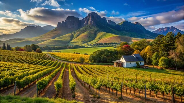Simondium, Paarl, Babylonstoren, 2017, South Africa, Wine Estate, Candid Photo, Scenic Landscape