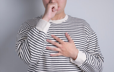man patients with respiratory or lung diseases, bad air, dust, tuberculosis, lung cancer,...