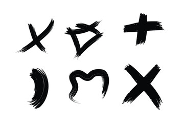 Creative Grunge Brush Stroke Abstract Bundle