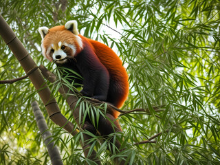 red panda in the wild 