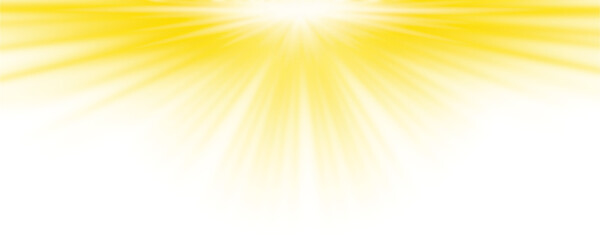 Fototapeta premium Transparent sun rays burst with lens flare light effect. Isolated on transparent background, PNG File