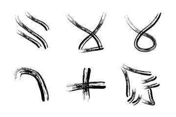 Creative Grunge Brush Stroke Abstract Bundle
