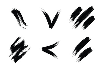 Grunge Brush Stroke Abstract Shape Collection
