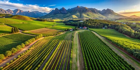 Stellenbosch Vineyard Drone Shot 2017