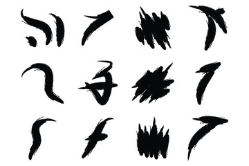 Creative Grunge Brush Stroke Abstract Bundle