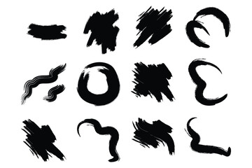 Creative Grunge Brush Stroke Abstract Bundle