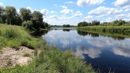 Fototapeta premium Peaceful River Landscape
