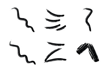 Abstract Grunge Brush Stroke Elements Pack
