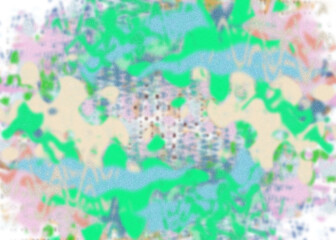 An abstract transparent psychedelic wavy vignette design element overlay.