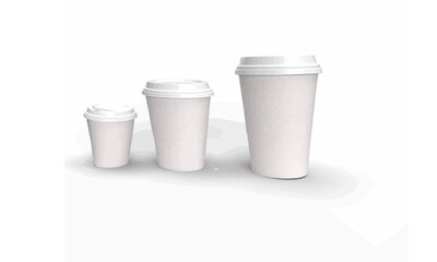 Coffee cups 3d