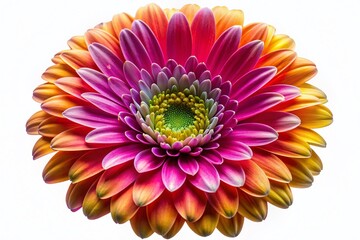 Stunning White Background Flowers, Vibrant Petals, AI Photo