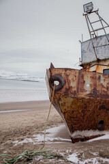 ship on Barents Sea, Arctic, Teriberka