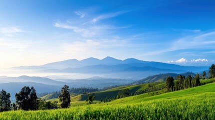 Obraz premium Serene Mountain Landscape
