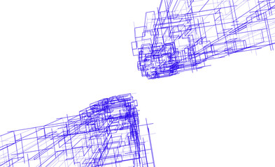 abstract lines geometric drawing