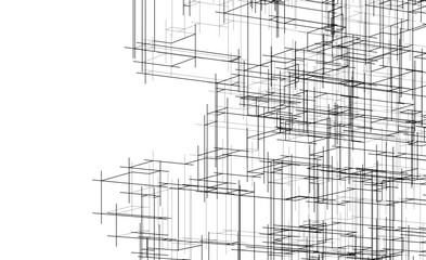 Obraz premium abstract lines geometric drawing