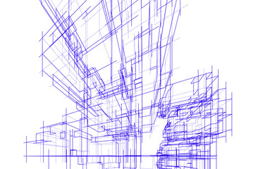 abstract lines geometric drawing
